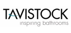 Tavistock logo in grey, bathroom product supplier